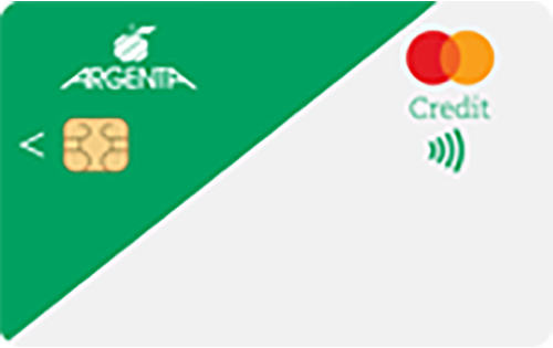 Argenta Kredietkaart Green | Mastercard met 1.250 euro limiet